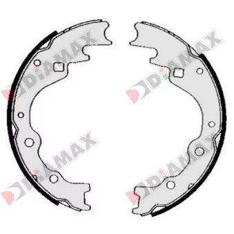 Jeu de 4 plaquettes de frein arrière DIAMAX [N01072]