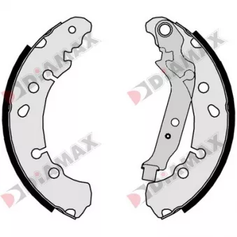 DIAMAX N01104 - Jeu de 4 plaquettes de frein arrière