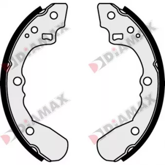 Jeu de 4 plaquettes de frein arrière DIAMAX [N01284]