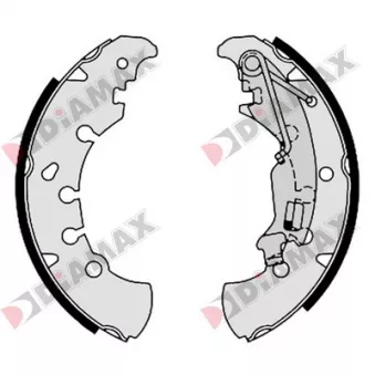 DIAMAX N01356 - Jeu de 4 plaquettes de frein arrière
