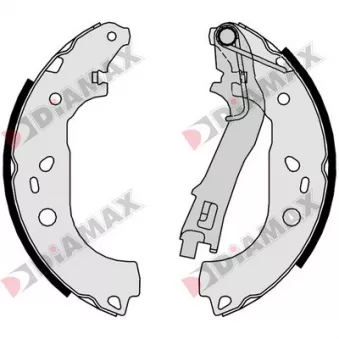 DIAMAX N01357 - Jeu de 4 plaquettes de frein arrière