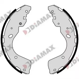 DIAMAX N01386 - Jeu de 4 plaquettes de frein arrière