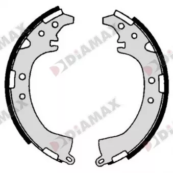 DIAMAX N01416 - Jeu de 4 plaquettes de frein arrière