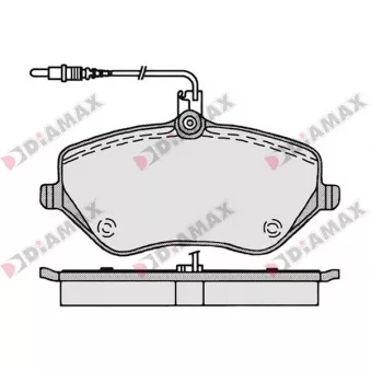 DIAMAX N09062 - Jeu de 4 plaquettes de frein avant