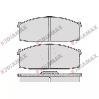 DIAMAX N09202 - Jeu de 4 plaquettes de frein avant