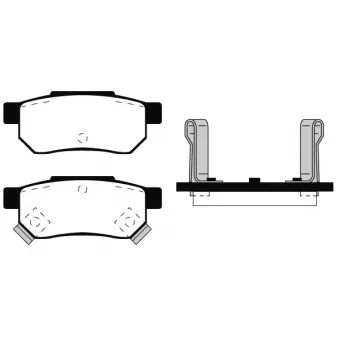 Technika 02047 - Jeu de 4 plaquettes de frein arrière