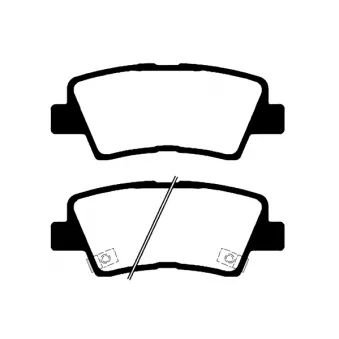 Technika 02297B - Jeu de 4 plaquettes de frein arrière