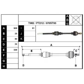 Technika 28070 - Arbre de transmission