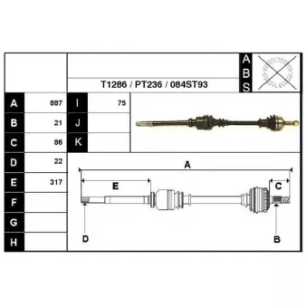 Technika 28084 - Arbre de transmission