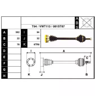 Technika 67081 - Arbre de transmission
