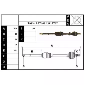 Technika 67211 - Arbre de transmission