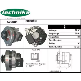 Technika A22081 - Alternateur