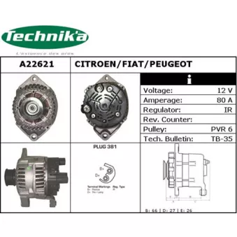 Alternateur Technika [A22621]