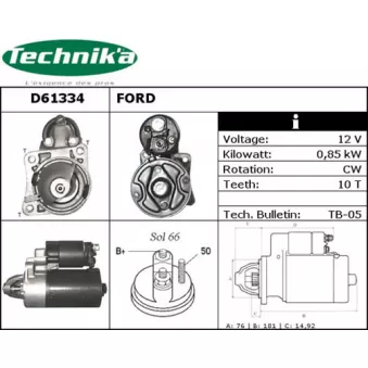 Technika D61334 - Démarreur