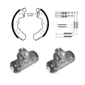 Kit de freins arrière (prémontés) DELPHI 1051