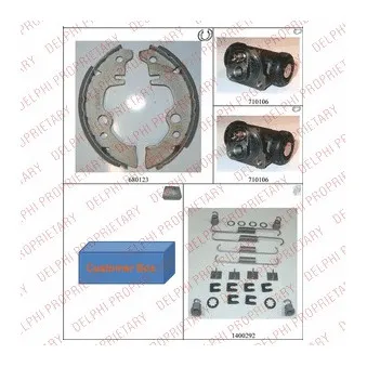 Kit de freins arrière (prémontés) DELPHI 617