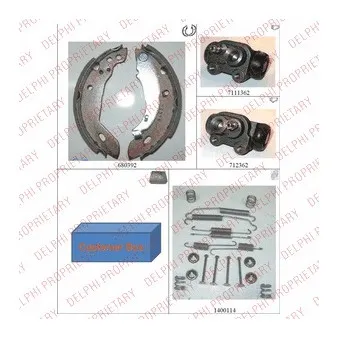 Kit de freins arrière (prémontés) DELPHI OEM 4241C4