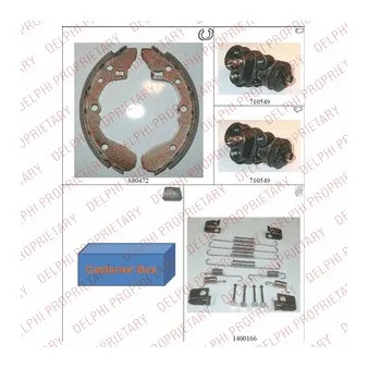 Kit de freins arrière (prémontés) DELPHI 861