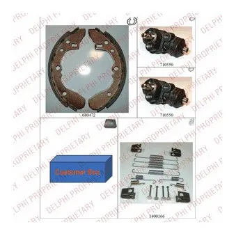 Kit de freins arrière (prémontés) DELPHI 862