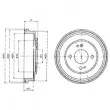 DELPHI BF208 - Tambour de frein