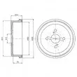 DELPHI BF250 - Tambour de frein