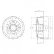 DELPHI BF270 - Tambour de frein