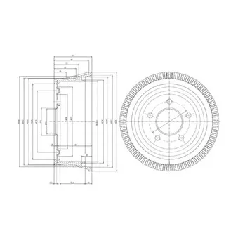Tambour de frein DELPHI BF387