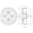 DELPHI BF423 - Tambour de frein