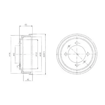 Tambour de frein DELPHI OEM mb699290