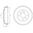 DELPHI BF525 - Tambour de frein