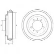 Tambour de frein DELPHI [BF540]