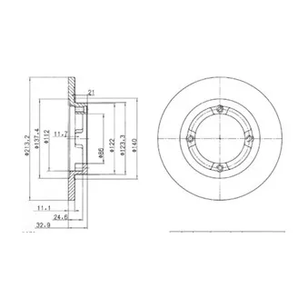 Jeu de 2 disques de frein avant DELPHI OEM 5551178401