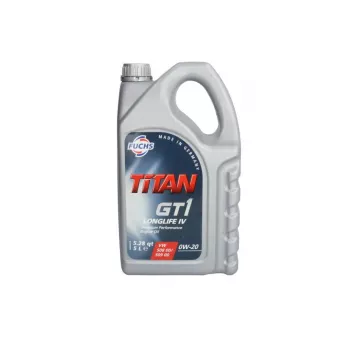 FUCHS OIL TITAN GT1 LL IV 0W20 5L - Huile moteur