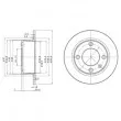 DELPHI BG2691 - Jeu de 2 disques de frein arrière