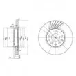 DELPHI BG3142C - Jeu de 2 disques de frein avant