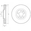 DELPHI BG3683 - Jeu de 2 disques de frein avant