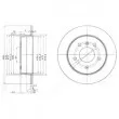 DELPHI BG3710 - Jeu de 2 disques de frein arrière