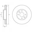 DELPHI BG3762C - Jeu de 2 disques de frein avant