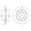 DELPHI BG3821 - Jeu de 2 disques de frein avant