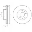 DELPHI BG3841 - Jeu de 2 disques de frein avant