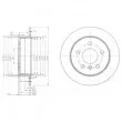 DELPHI BG3910 - Jeu de 2 disques de frein arrière