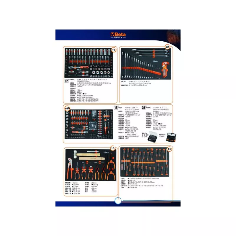 Servante d'atelier avec accessoires BETA 343-IC - Visuel 1