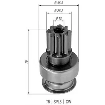 Démarreur MAGNETI MARELLI OEM 2335453J11
