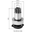 MAGNETI MARELLI 940113020385 - Embrayage à roue libre, démarreur