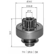 Embrayage à roue libre, démarreur MAGNETI MARELLI [940113020347]