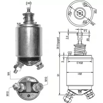 Solénoïde, démarreur MAGNETI MARELLI OEM 1310012