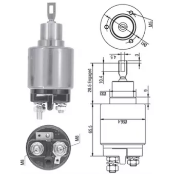 MAGNETI MARELLI 940113050322 - Solénoïde, démarreur