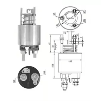 Contacteur, démarreur MAGNETI MARELLI OEM M1T77777ZC