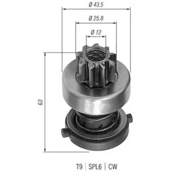 MAGNETI MARELLI AMB0231 - Embrayage à roue libre, démarreur