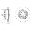 DELPHI BG4171 - Jeu de 2 disques de frein arrière